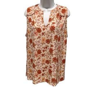 Beacon Apparel Floral Tank Top Size XL NWOT